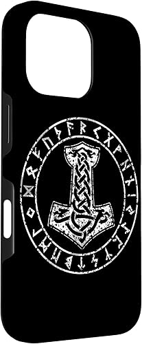Vista 51 de Funda para iPhone 14 Mjolnir Thor Hammer Viking Norse Mythology