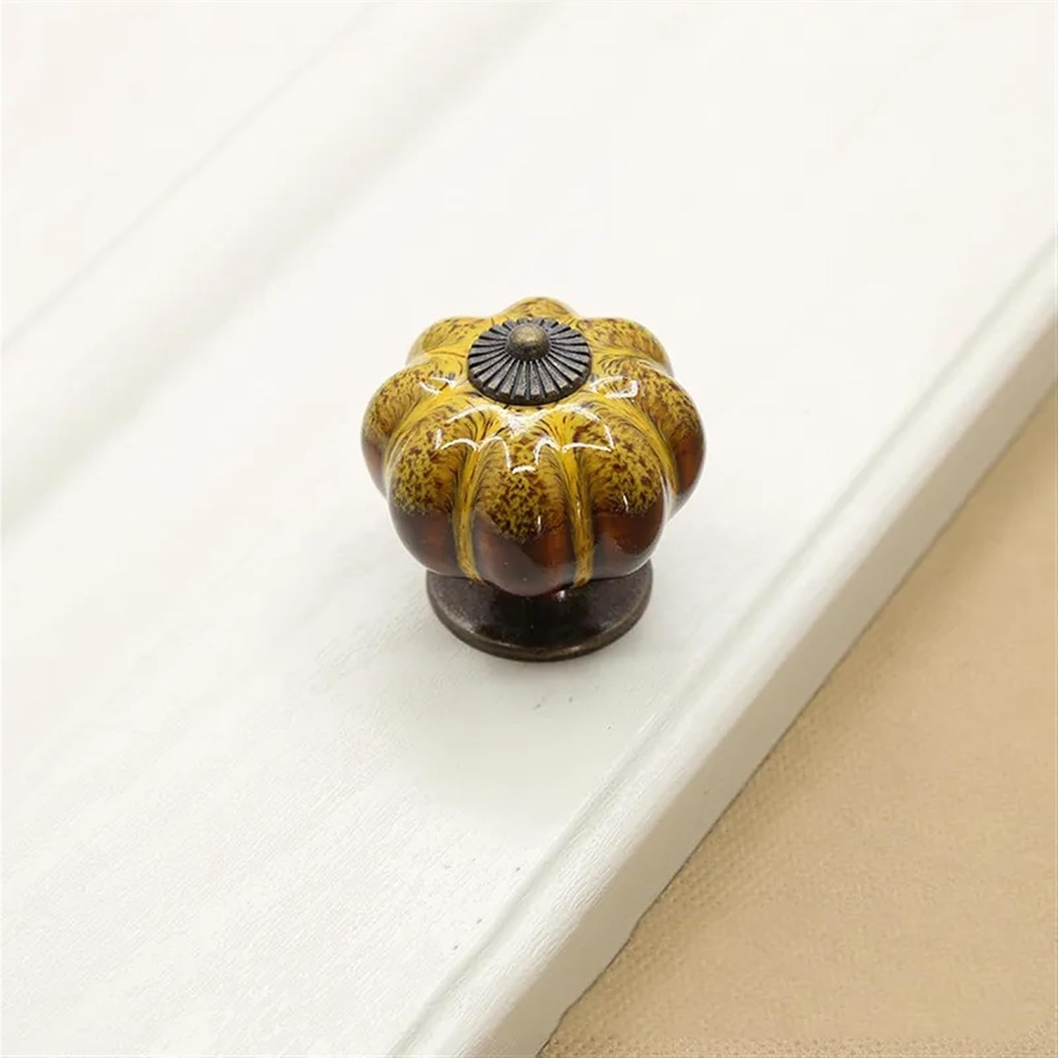 40MM Ceramic Pull Knobs for Dresser Knob Drawer Cabinet Handle Pulls Kitchen Cupboard Knob Furniture Hardware Handle 1Pcs (Color : Style 3)