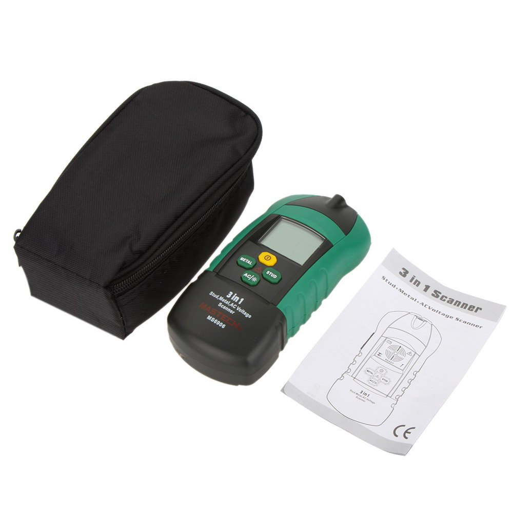 Mastech MS6906 3 in 1 Multi-Function Stud Metal AC Voltage Scanner Detector Tester Thickness Gauge w/NCV Test