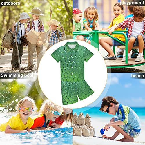 Image of Boccsty Red Strawberry Boy Summer Shorts Sets Hawaiian Toddler Boys T-Shirt & Pants 2 Pcs 3T-10T