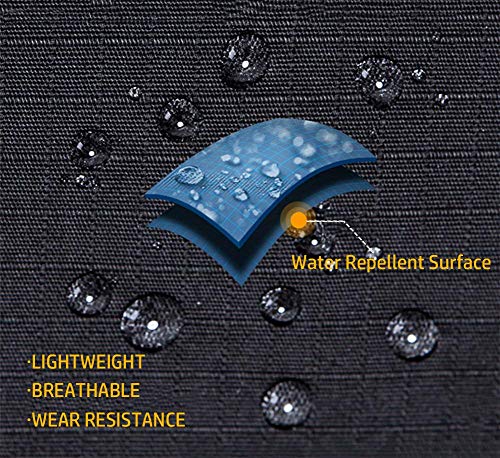Navekull Men's Outdoor Tactical Pants Rip Stop Lightweight Waterproof Military Combat Cargo Work Hiking Pants Black #TOP4