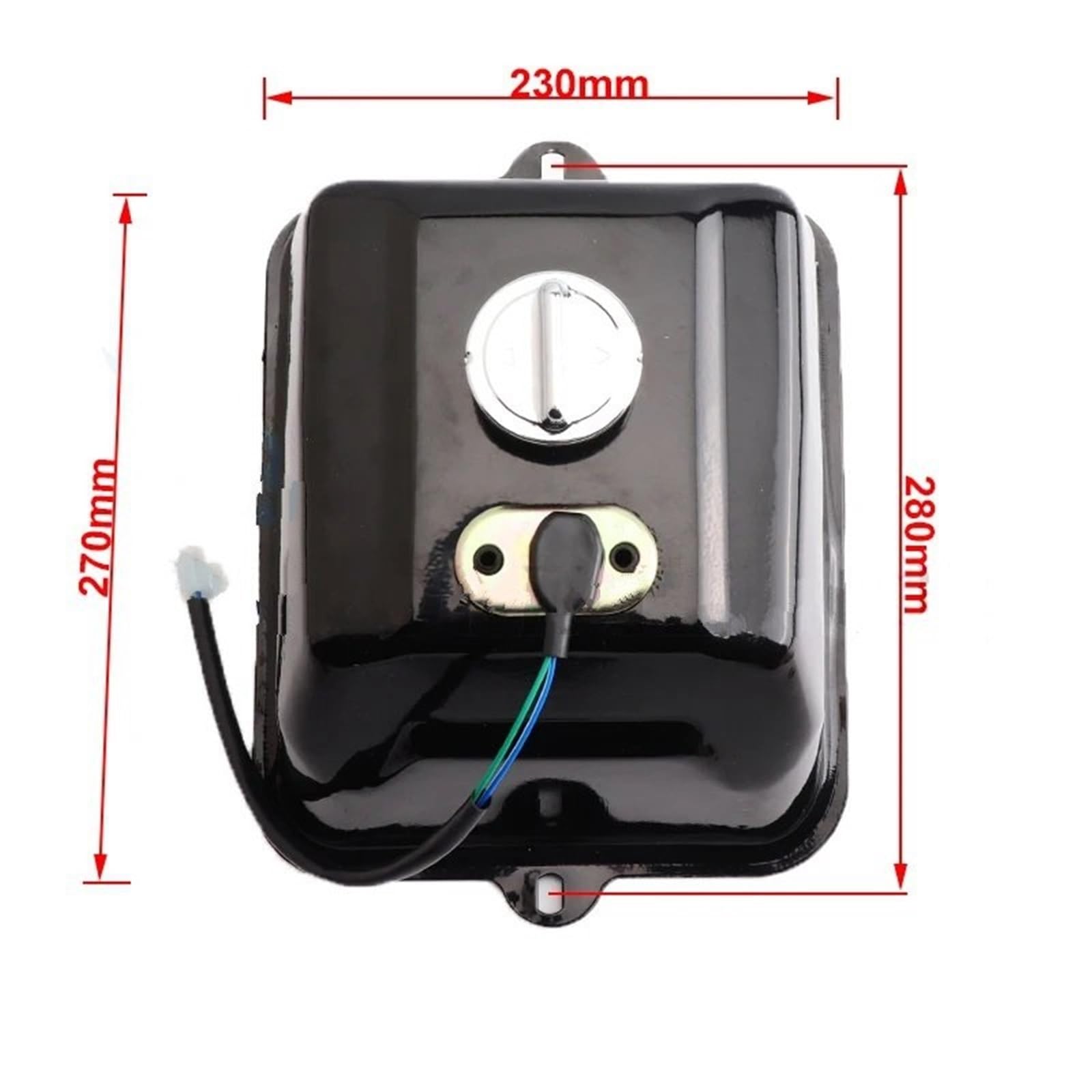 Carburatore Decespugliatore Serbatoio carburante per moto da 5 litri, serbatoio in metallo con sensore galleggiante del, adatto GY6 125cc 150cc 200cc 250cc ATV UTV fuoristrada