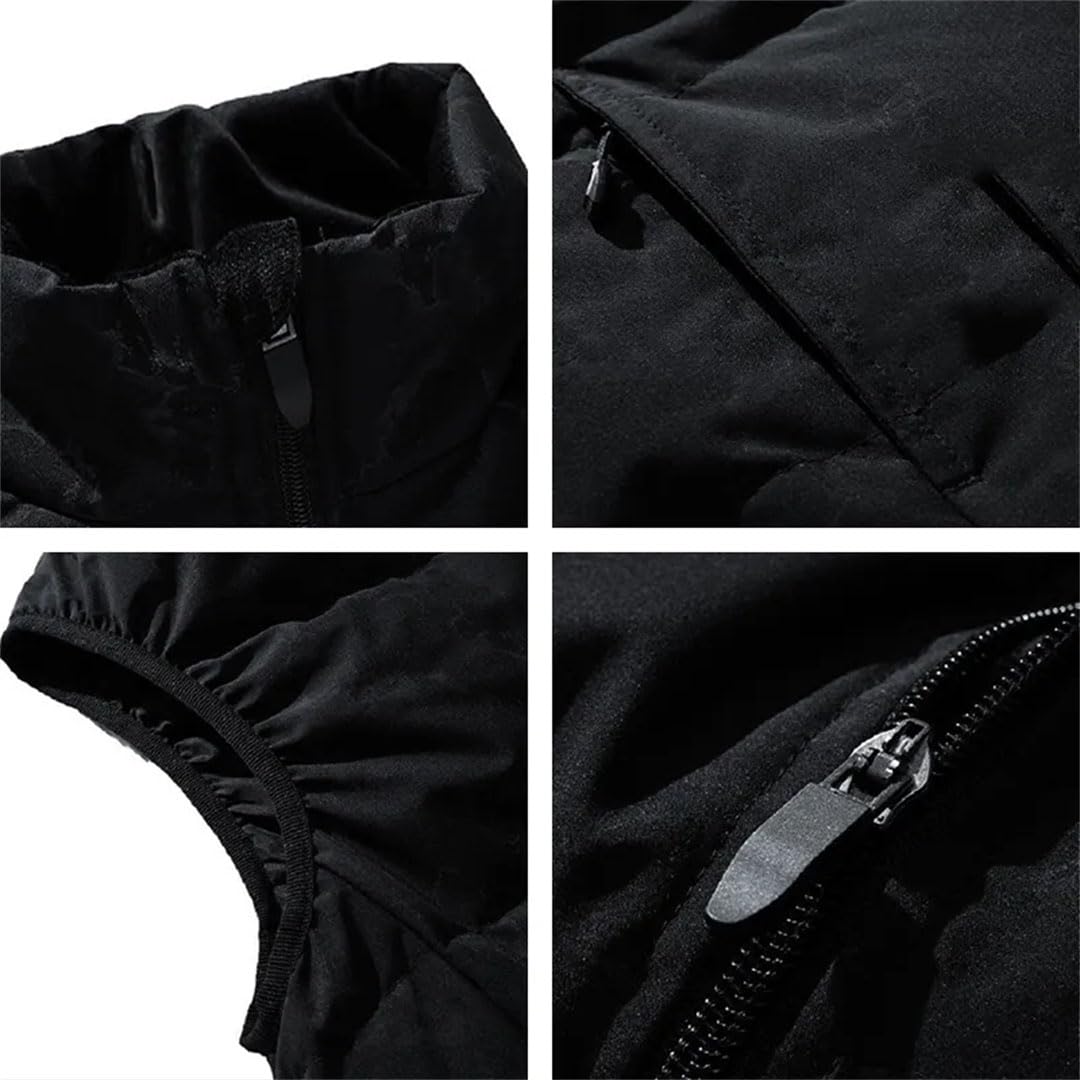 Vogrtcc Chaleco De Plumón De Pato Para Hombre, Chaleco Sin Mangas, Chaleco Grueso, Abrigos