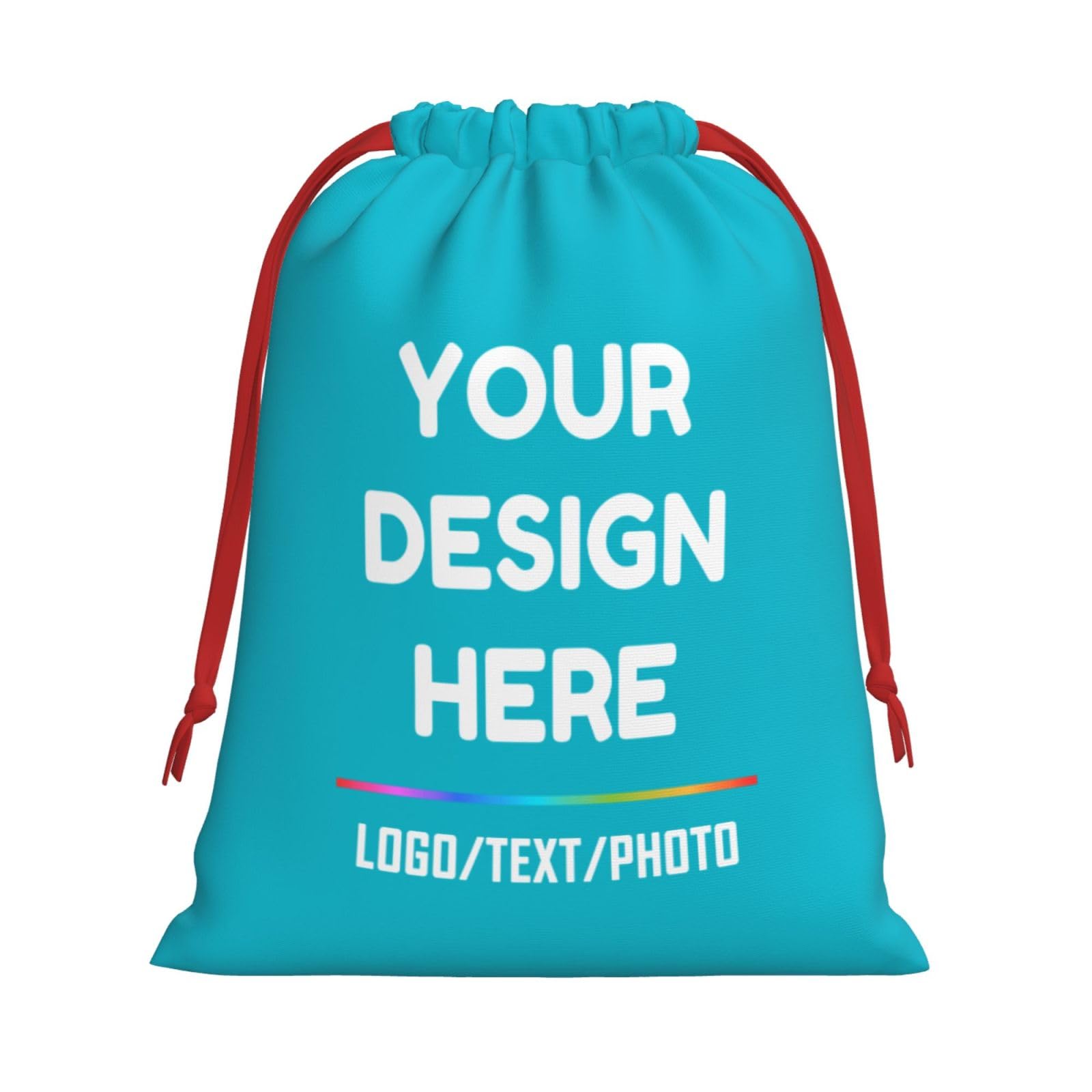 Custom Gift Bag Add Your Text/Image/Photo/Logo Designdrawstring Bag Personalised Gift Bag Customized Fun Birthday Bag, Perfect For Wedding, Birthday, Baby Shower, Party S — image 1