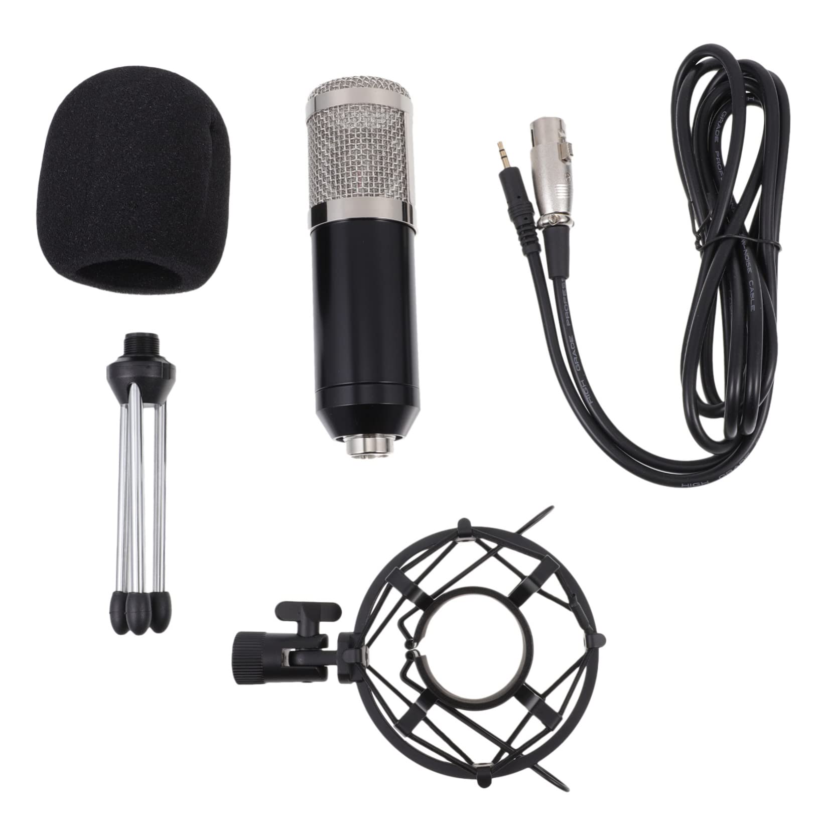 Toyvian Microfono Condensatore per Riunioni Ktv Set Microfono Durevole per Trasmissioni in Diretta Spettacoli e Altre Applicazioni Leggero e Compattibile