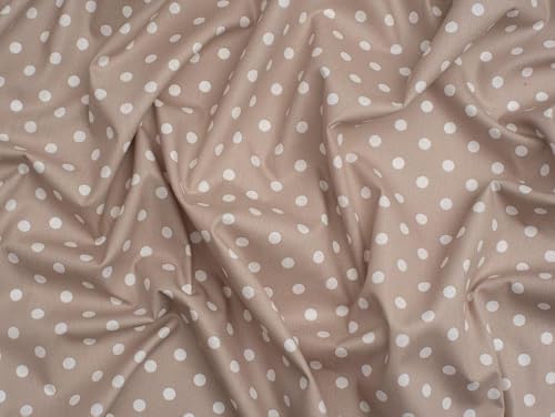 Minerva Core Range Sand 100% Cotton Poplin Fabric for Dressmaking & Quilting - 148cm Wide - per metre