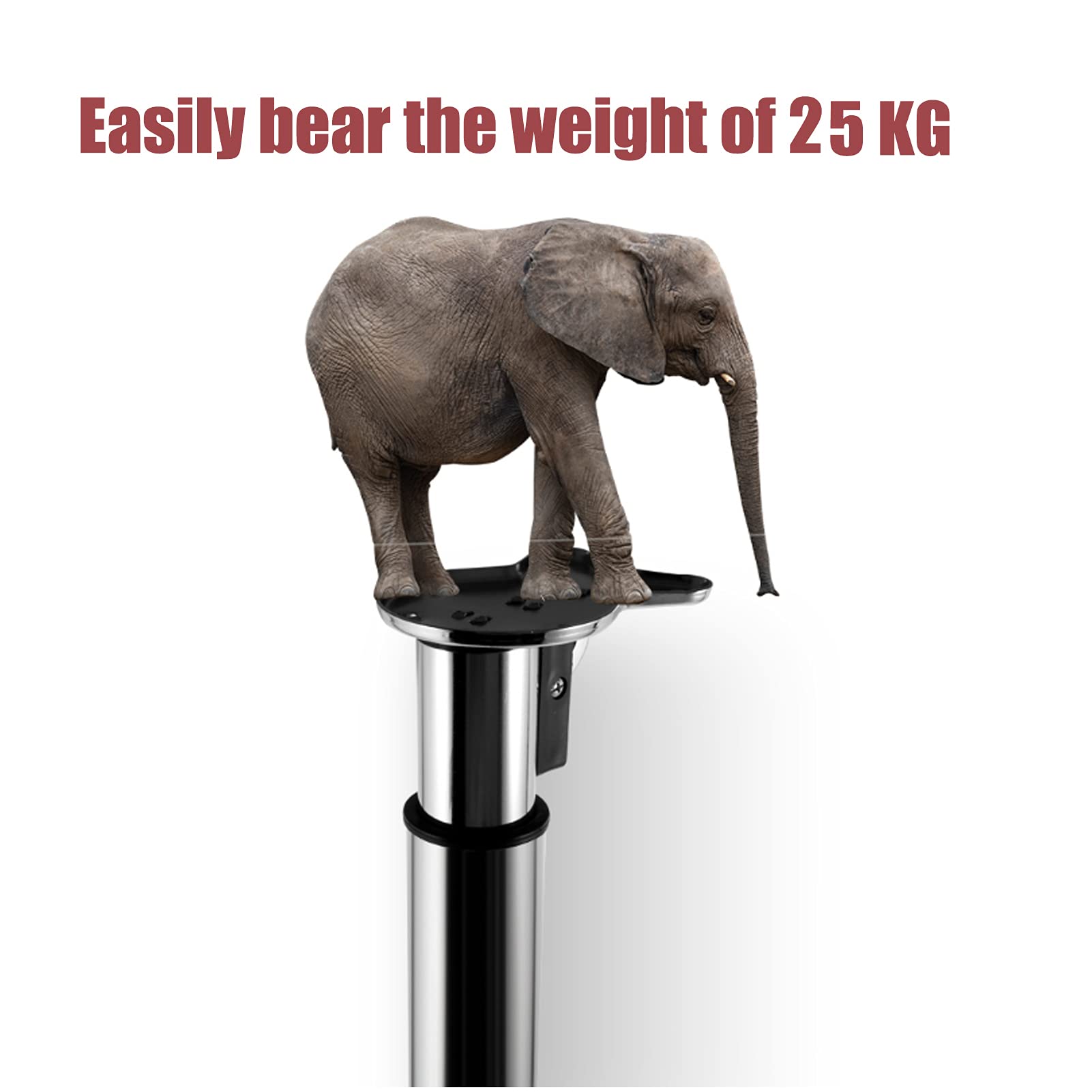 EEUK Tischfuß Metall rund, teleskop tischbein höhenverstellbar 70-120 cm tischbeine klappbar Camping Metall Möbelfuß Tischfuß Metall aus Stahl für Tischplatten(Color:Schwarz)