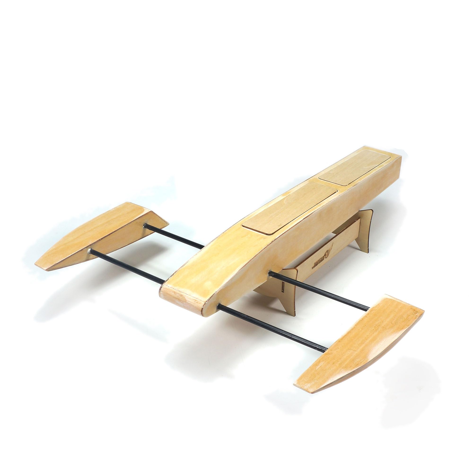 RC Boat DW Hobby Pilot Drewniany Łódź Krewetka Wysoka Prędkość Elektryczna Łódź Drewniany zestaw Sponson (495 mm) z systemem zasilania z trzpieniem i metalowym sterem B068