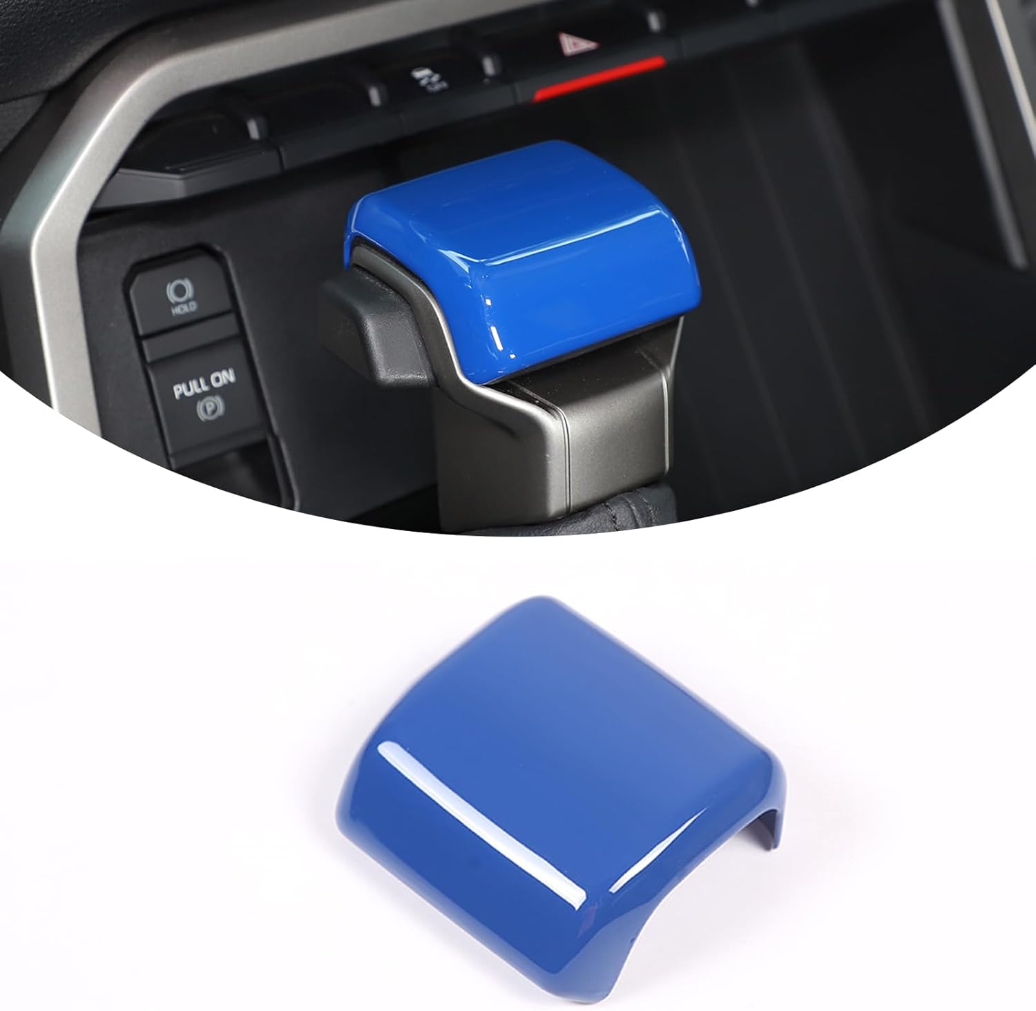 ABS Car Console Gear Gear Shift Knob Head Protection Trim,Shift Gear Protection Trim,Compatible with Toyota Tundra Sequoia 2022-2025+ Tacoma 2024 2025+ Interior Accessories (Red)
