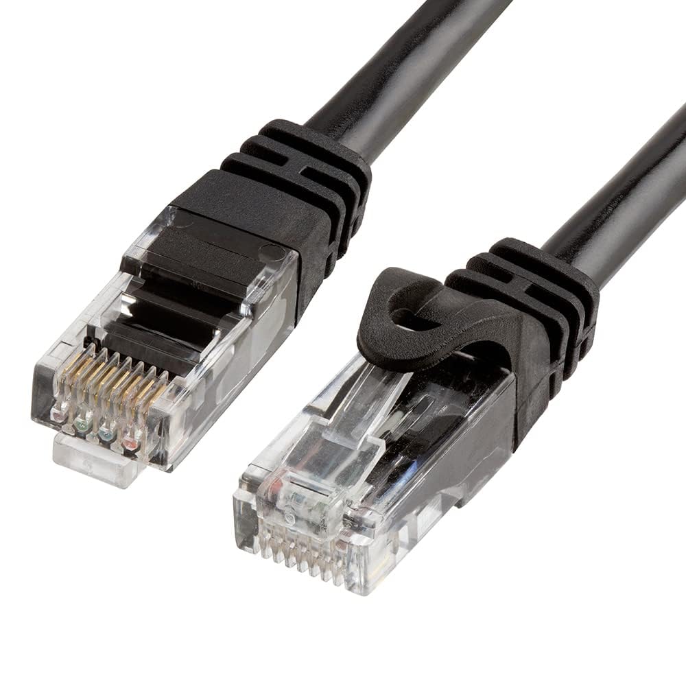 Cmple Kabel Ethernet Cat 6 4,6 m, kable krosowe Cat6 10 Gb/s, kabel sieciowy LAN, 550 MHz, złącza RJ45, kompatybilny z komputerem do gier, laptopem, modemem, routerem, konsolą do gier, czarny