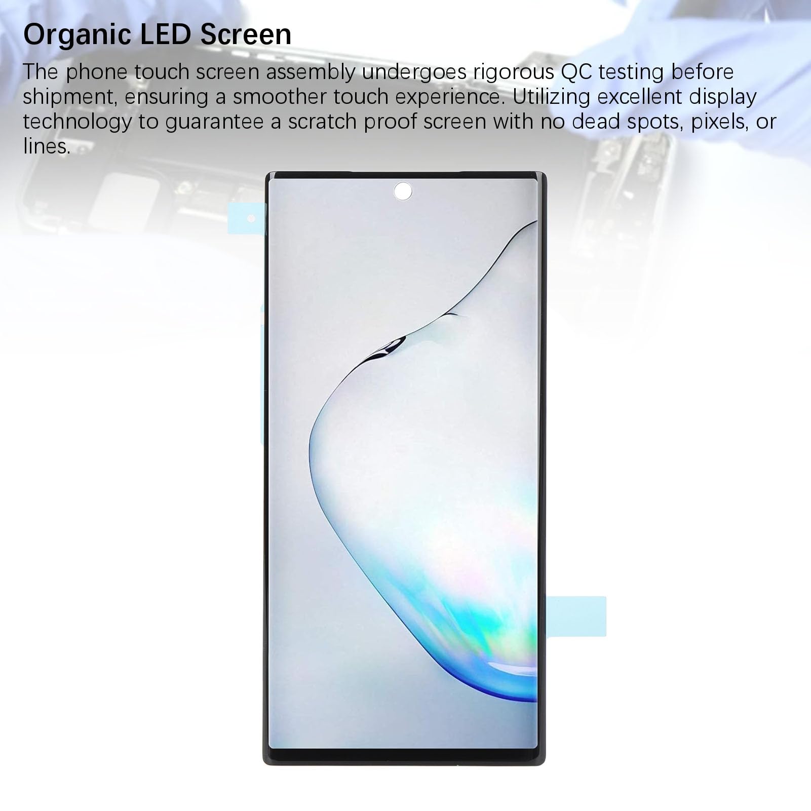 Generic Note 10 6,3 Zoll Bildschirm-Ersatz für Original-Display mit Hoher Auflösung für Smartphone-Reparatur-Tool-Set für Professionelle Installation
