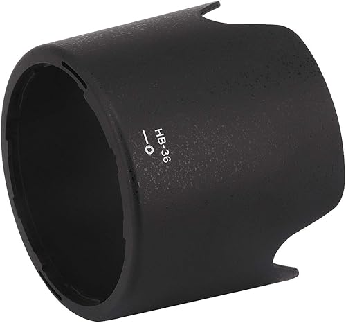 Miniatura 5 de Haoge Parasol de lente de bayoneta para Nikon Nikkor AF-S 2.756-11.811 in f4.5-5.6G ED VR lente sustituye a Nikon HB-36