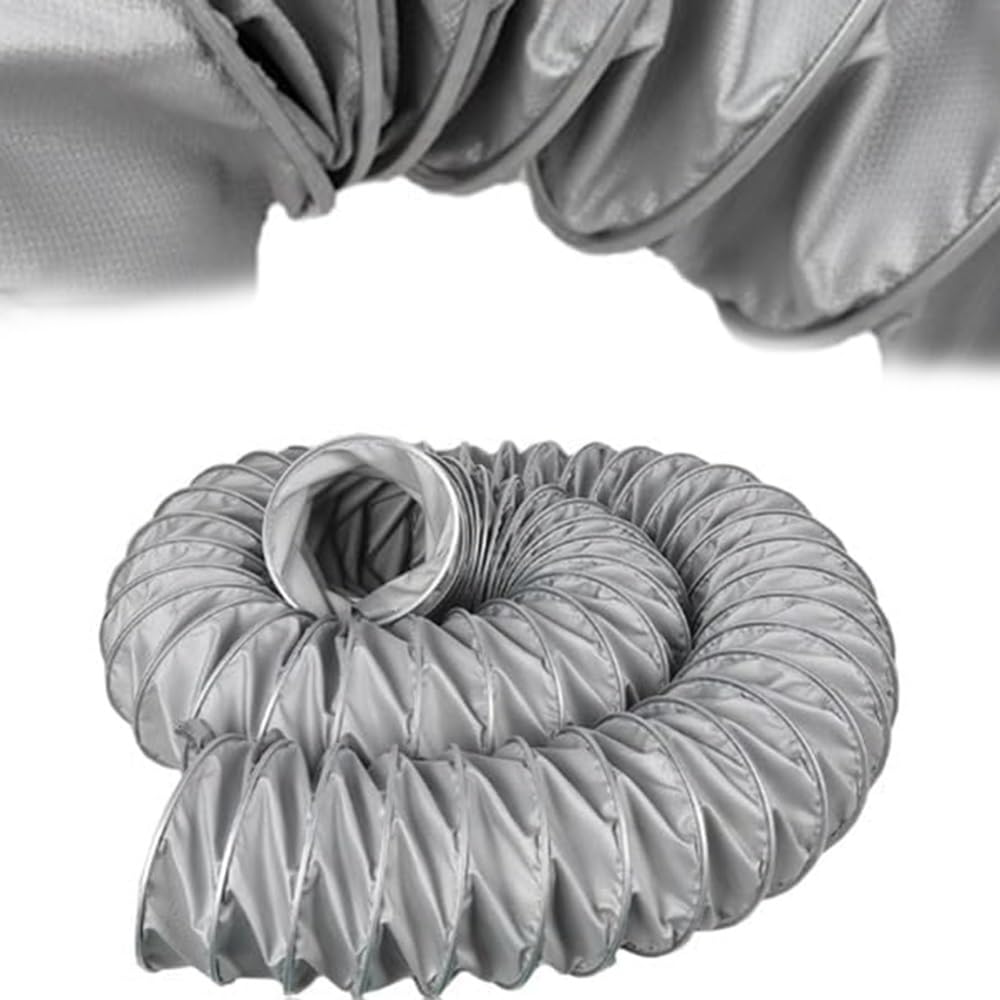 Manguera De Conducto Flexible 1 2 3 4 5 6 8 10m Tubo De Ventilación Manguera De Escape Para Ventilador Manguera De Conducto De Aire Hvac Resistente Al Calor(L 5m/(16.4ft),450mm(17 3/4"))