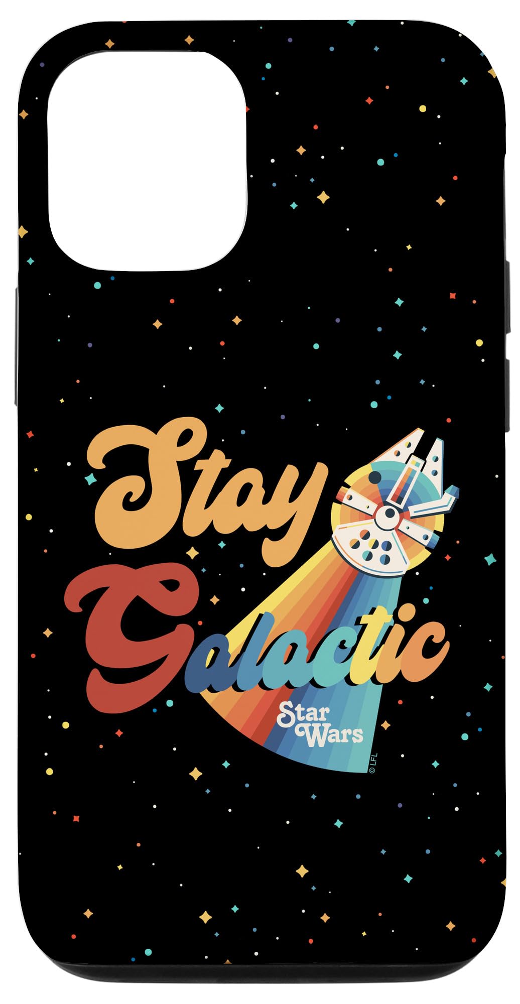 Coque iPhone 12 Pro Star Wars Millennium Falcon design Stay Galactic - 4