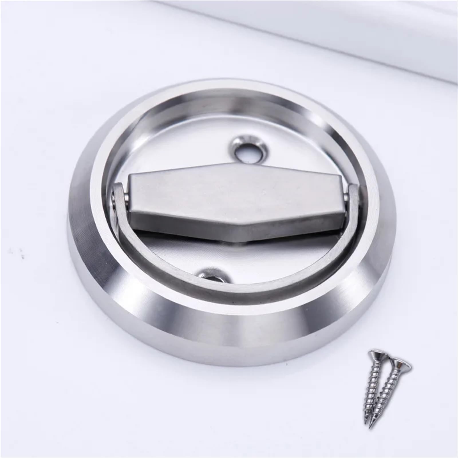 Cerraduras de anillo de tracción de puerta invisibles, cerradura de puerta oculta, cerradura de puerta corrediza, manijas de puerta de madera, manija montada en superficie, 1 pieza(Lock body)