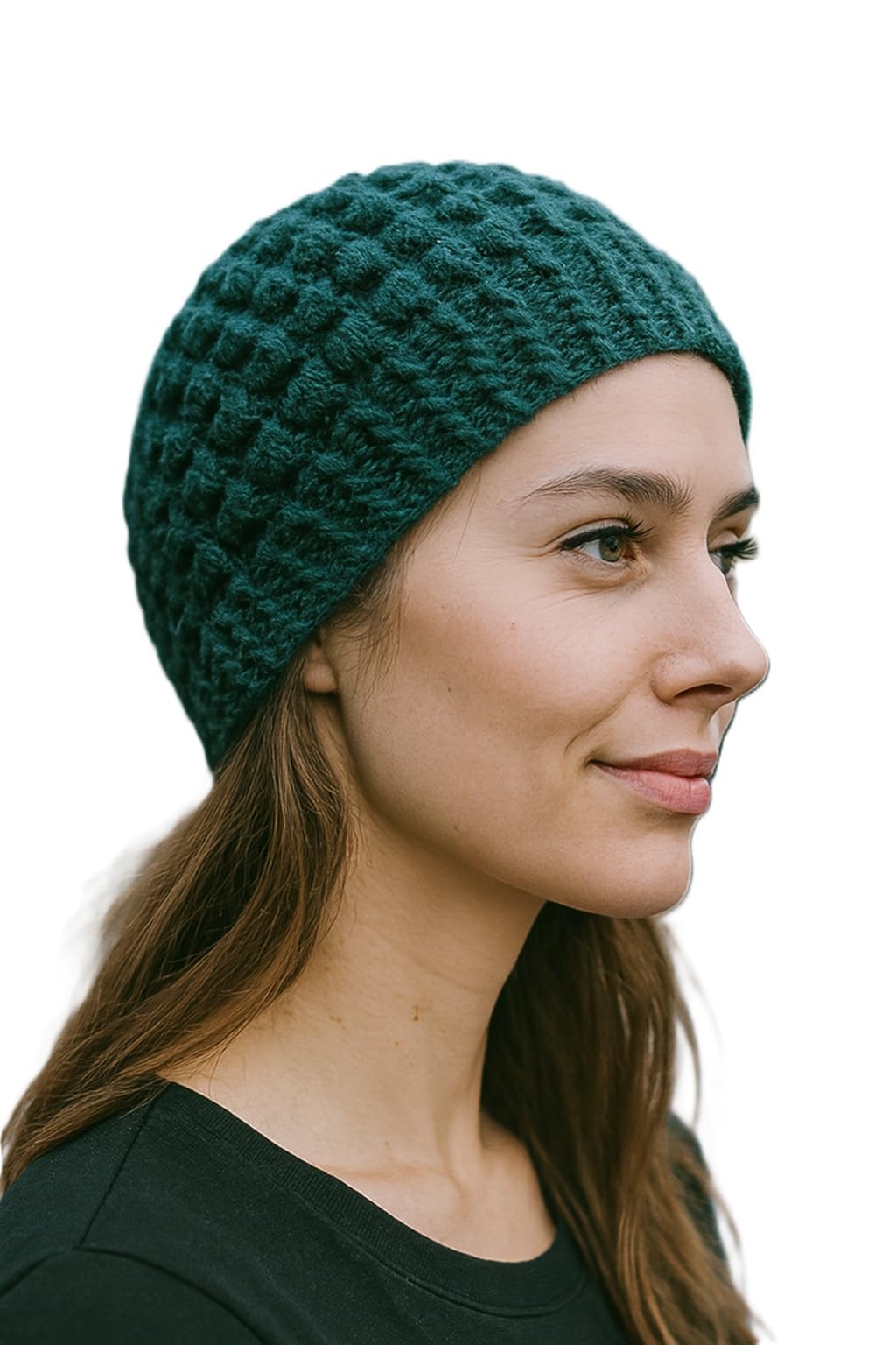 Brown Self Design Winter Head Warmer Headbands for Women Wool, Ear Warmers Headband Knitted Thick Cold Weather Warm Ear Muffs Winter Protector