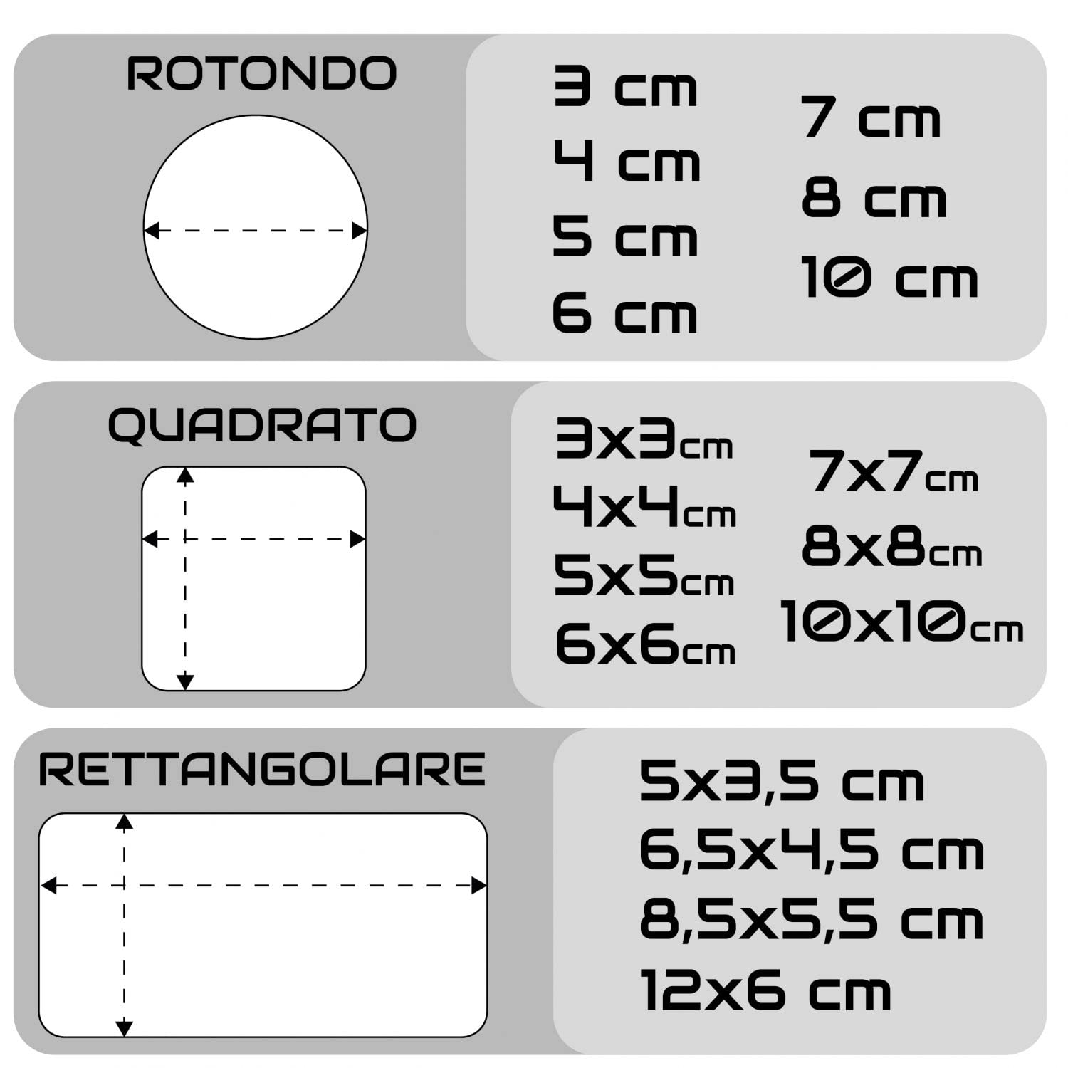 100 Adesivi trasparenti personalizzati, etichette personalizzate - adesivi trasparenti personalizzati con immagine, logo aziendale, foto, testo - 100% Made in Italy.