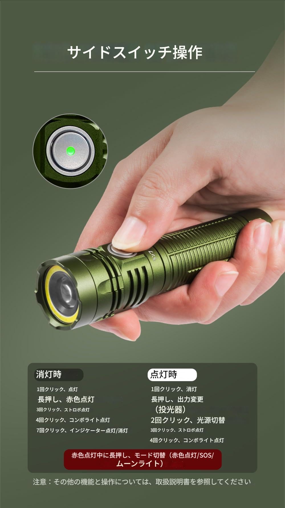 Amazon.co.jp: LUMINTOP W1 多機能懐中電灯 700ルーメン LEDスポット