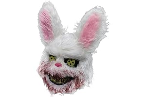 Scary Bunny Mask, Bloody Killer Rabbit Halloween Decoration