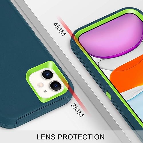 Miniatura 4 de MAXCURY Funda protectora para iPhone 11, resistente con absorción de golpes, sin protector de pantalla, parachoques de policarbonato duro + cubierta