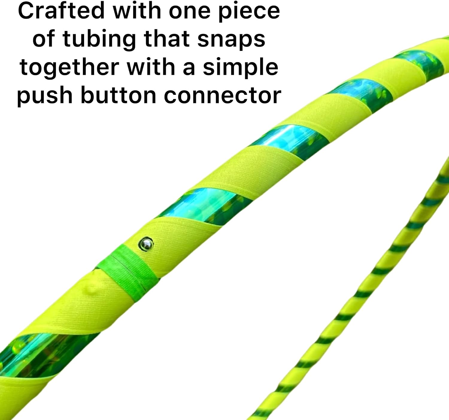 Kids Hula Hoop | Lime Green Gecko, Medium (32") | Lighter Weight Yet Sturdy