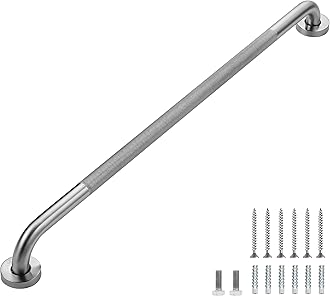 Grab Bars for Shower, 1 Pack 32-Inch Anti Slip Shower Handles for Elderly, Safety Shower Grab Bar, Stainless Steel Handicap Grab Bars for Bathroom,Toilet (Brushed Nickel, 1" Diameter)