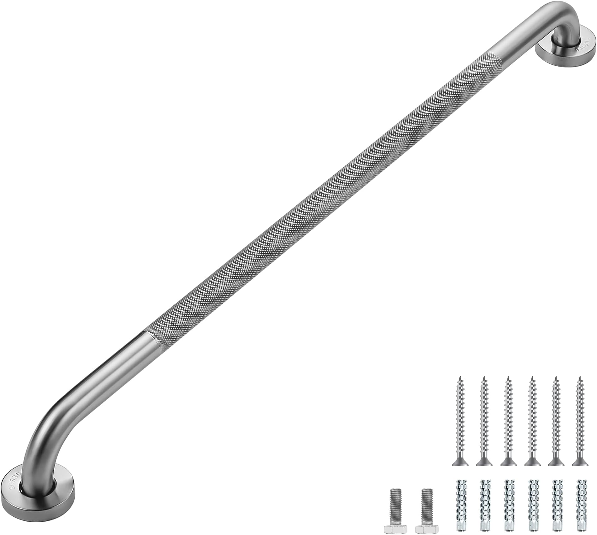 Grab Bars for Shower, 1 Pack 32-Inch Anti Slip Shower Handles for Elderly, Safety Shower Grab Bar, Stainless Steel Handicap Grab Bars for Bathroom,Toilet (Brushed Nickel, 1" Diameter)