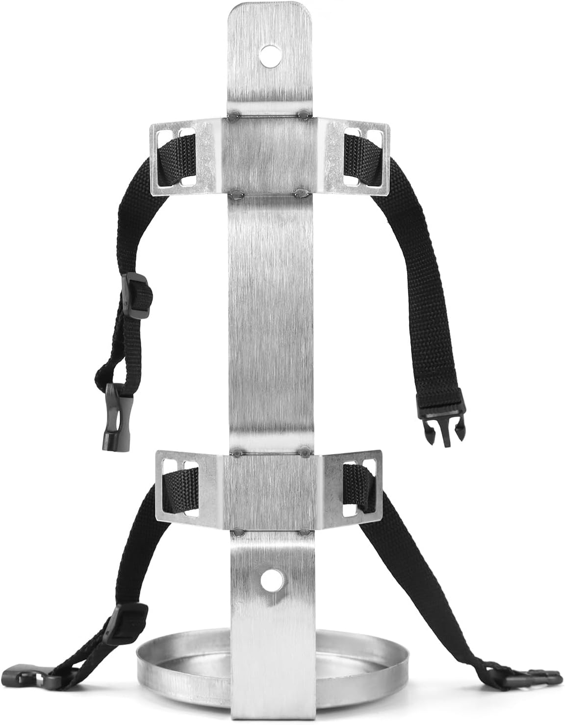 QWORK Fire Extinguisher Bracket – 2 Pack Stainless Steel Brackets, 5-1/2 Inch Diameter for 5 Pound Fire Extinguishers (5 - 8.8 lbs),