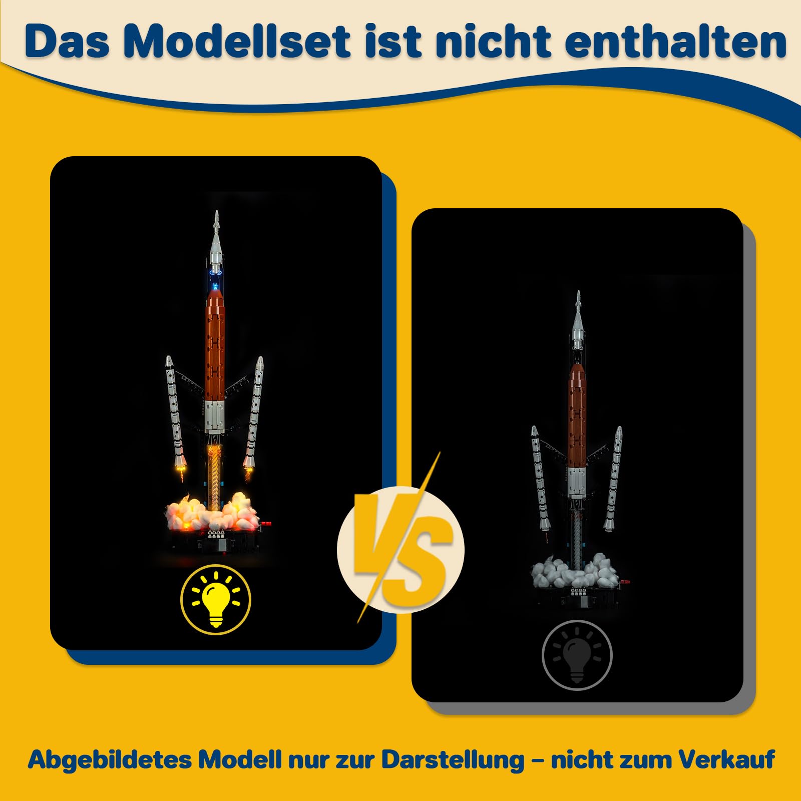 LocoLee RC Led Light Set Compatible with Lego 42221 NASA Artemis Space Launch System Rocket Led Decoration Lighting Kit Compatible with Lego 42221 Building Blocks Model,Only Lights Set,No Model - Image 4