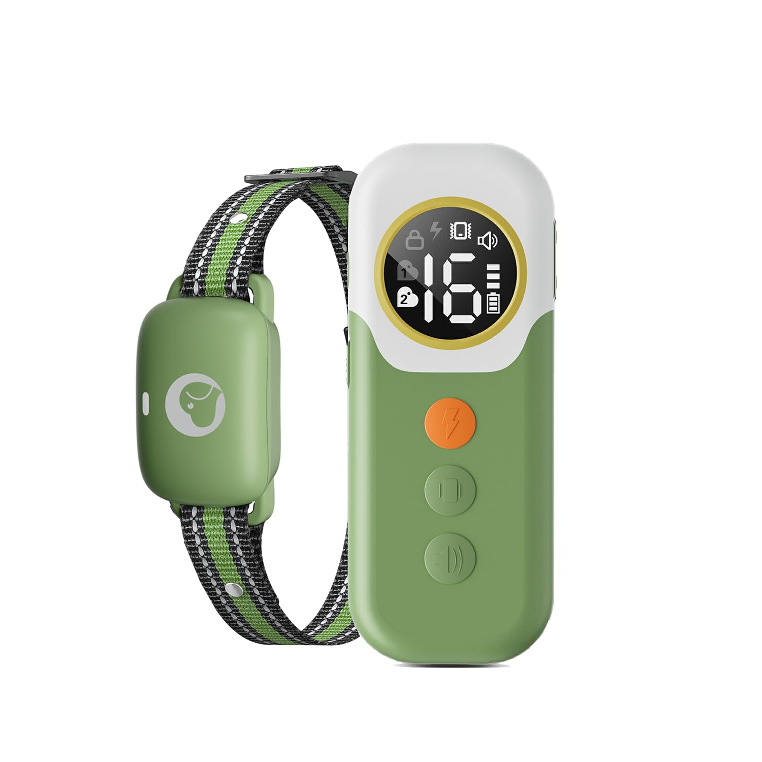 HeaflexDog Training Collar with 1640FT Range, Security Lock, Waterproof with 3 Modes: Beep, Vibration, Shock Modes, Rechargeable and Suitable for All Breeds and Sizes (Green)
