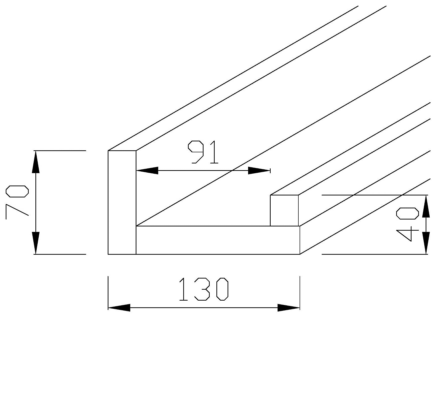 Henor Mensole da Parete in Legno 70 x 13 x 7 cm per Quadri Soggiorno Cucina o Bagno Grafite Opaco.