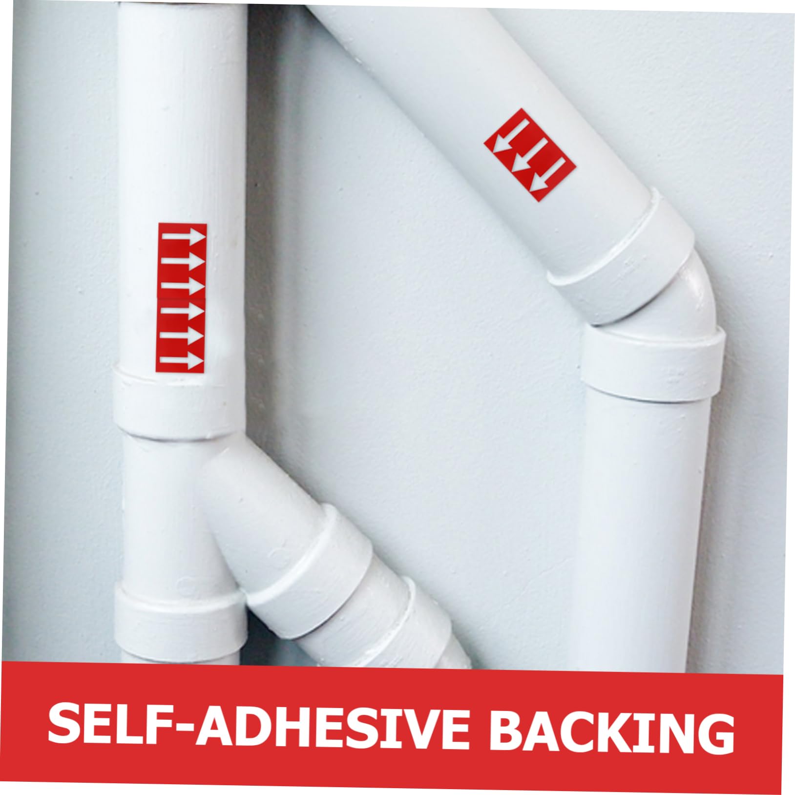SOLUSTRE Cinta Adhesiva Reflectante Para Tuberías 30mm x 20m, Pegatinas De Flechas Autoadhesivas Rojo y Verde, 2 Rollos Para Señalización Direccional y Seguridad Uso Industrial