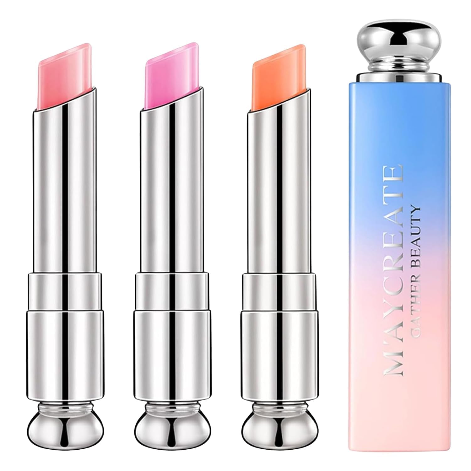 3Pcs Colour Changing Lipstick, Fruit Lip Balm Moroccan Colour Changing Lipstick
