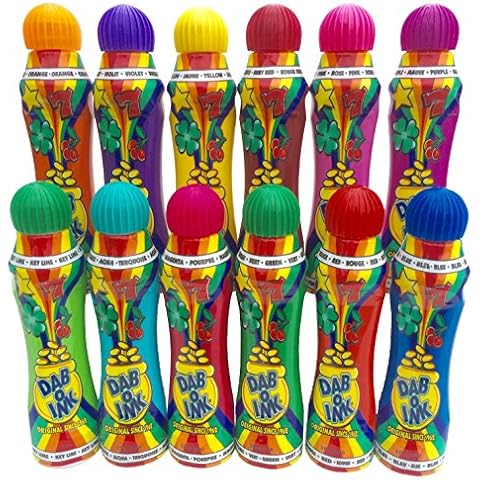 DAB-O-INK 3oz Bingo Daubers - Mixed Colors - 12ct Cover