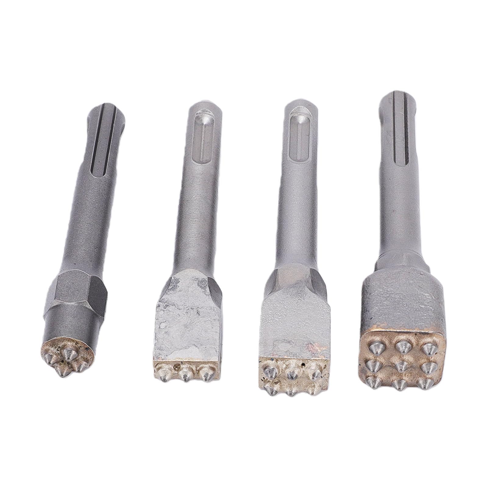 Generic Juego de Herramientas de Martillo de Buje Duradero, Brocas de Cincel de Cabeza Cuadrada de 4 Piezas para Trabajos de Albañilería, Brocas de Cincel de Reparación de Concreto, Entusiastas de la