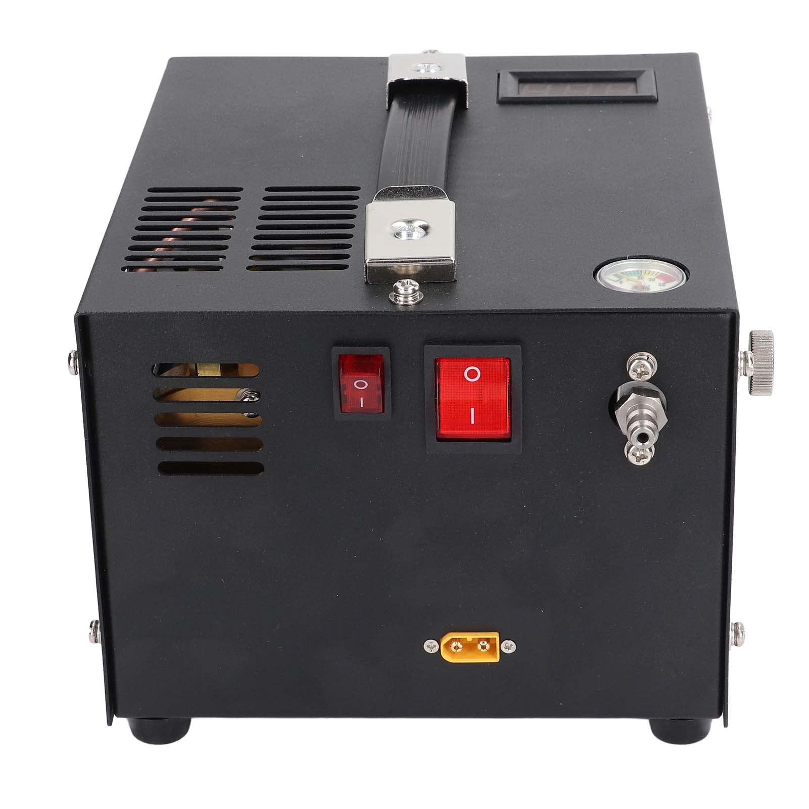 PCP-Luftkompressor 4500 PSI 30 MPa für Auto und Zuhause, Ölfrei Wassergekühlt mit Lüfterkühlung, Echtzeit-Temperaturanzeige, Schnellanschlüsse Austauschbare Filter
