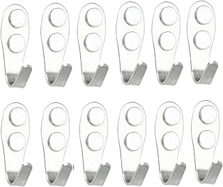 HUHAORAN2021 Wieszaki na ubrania montowane na ścianie haki na ubrania 12 sztuk wieszaki ścienne na ręczniki, płaszcze, czapki, torby i szlafroki idealne do użytku w domu, kuchni, łazience i biurze wieszaki na ubrania (rozmiar: średni)