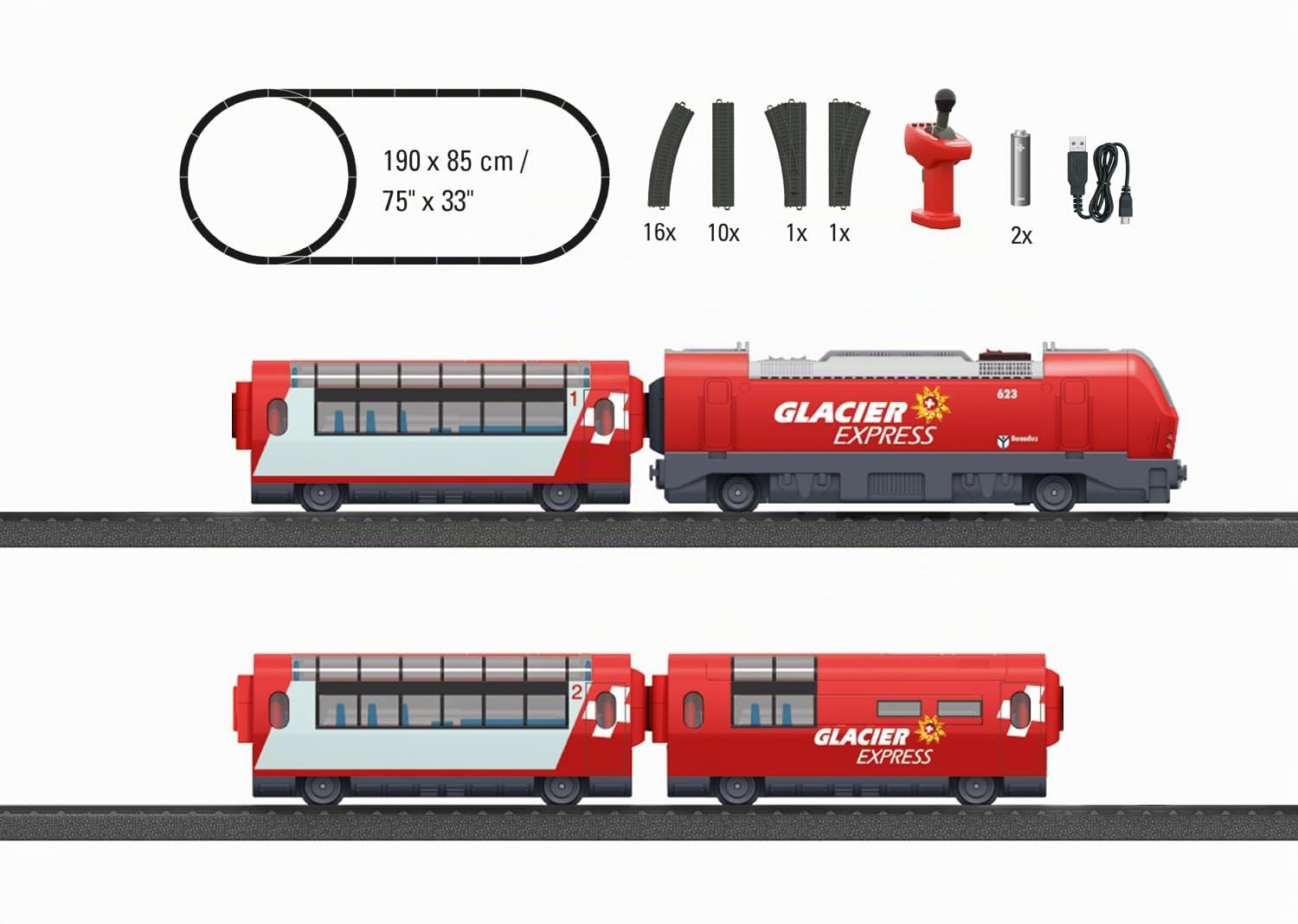 Märklin My World - Kit de démarrage Glacier Express