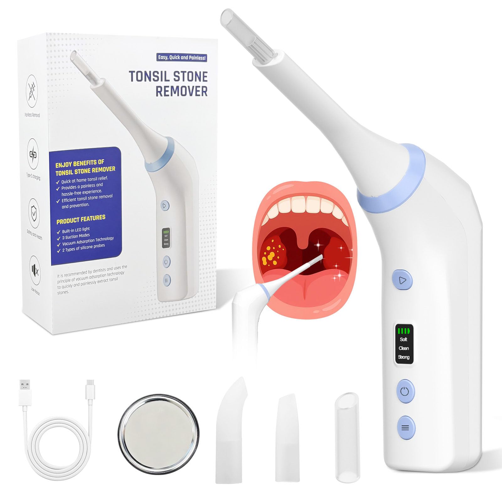 TOFFCAEA Tonsil Stone Remover Tool - dental care kits | Mubboo