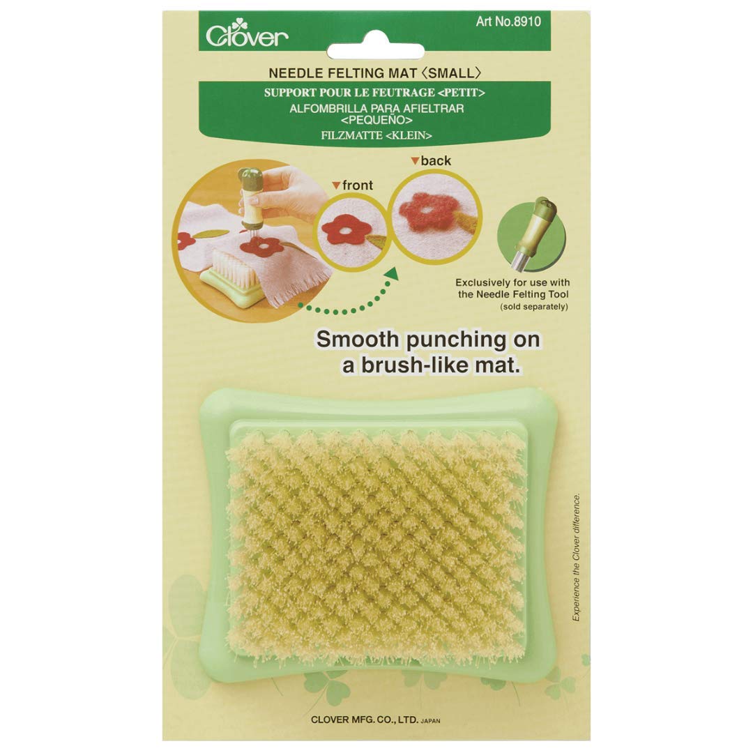 Clover 85397 Felting Needle Mat -Small-4-1/2 X3-3/4 X1-3/4