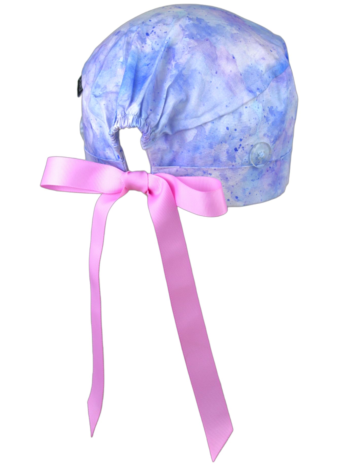 Scrub Cap for Women or Men with Short Hair Stylish Working Hat with Ribbons Comfortable Head Cover for