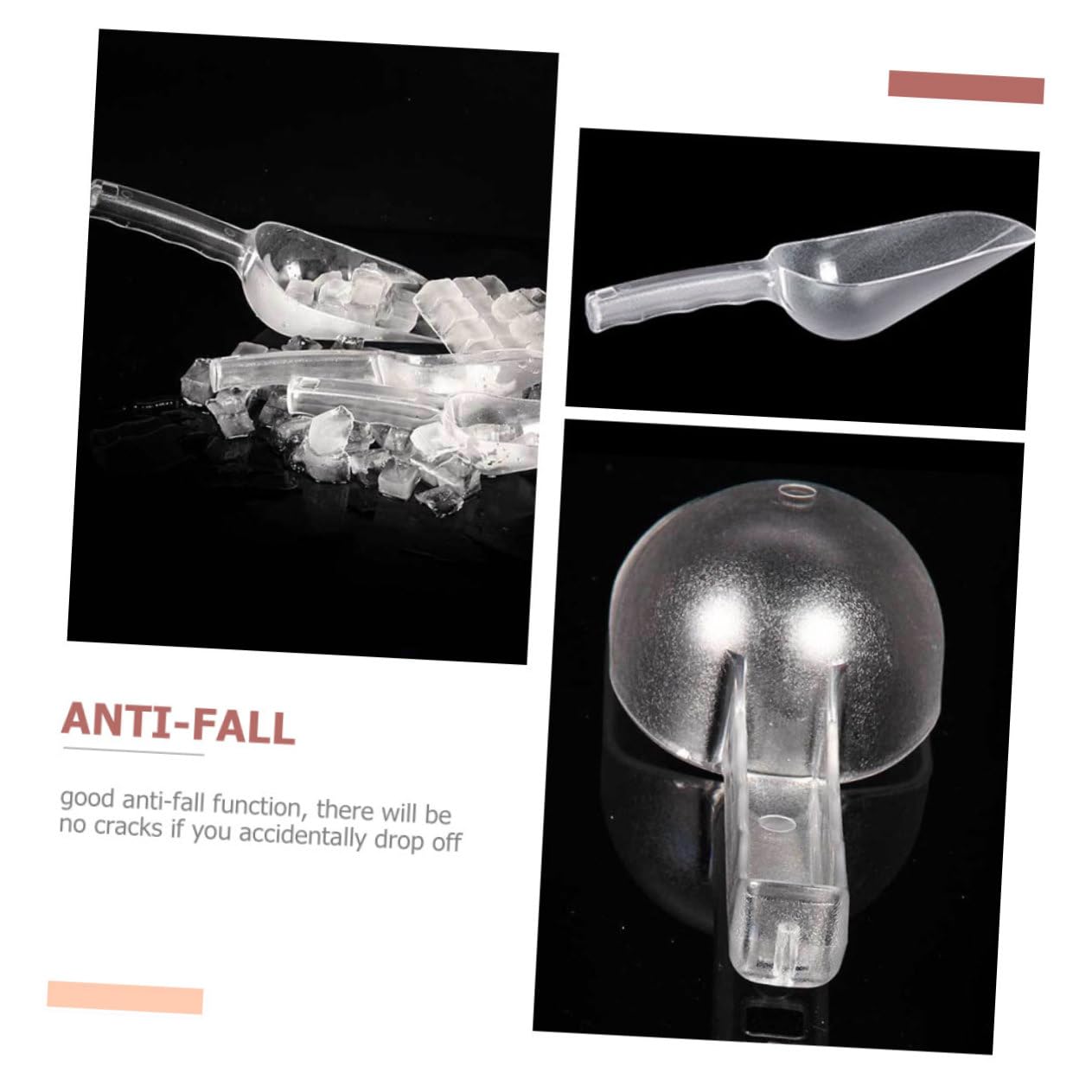 Alipis 2 Sätze Teiliges Kunststoff Für Tierfutter Ergonomisches Design Bruchsicher Vielseitig Für Bar Und Restaurant Futterschaufel Für Haustiere Und Eiswürfel 4 Stücke * 2