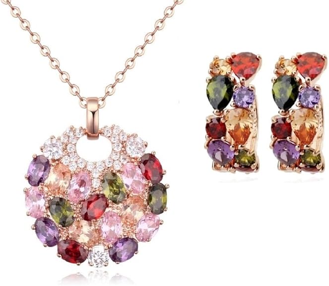 CHAUMET ENSEMBLE COLLIER ET BOUCLES D'OREILLES ÉMERAUDES, SAPHIRS ET