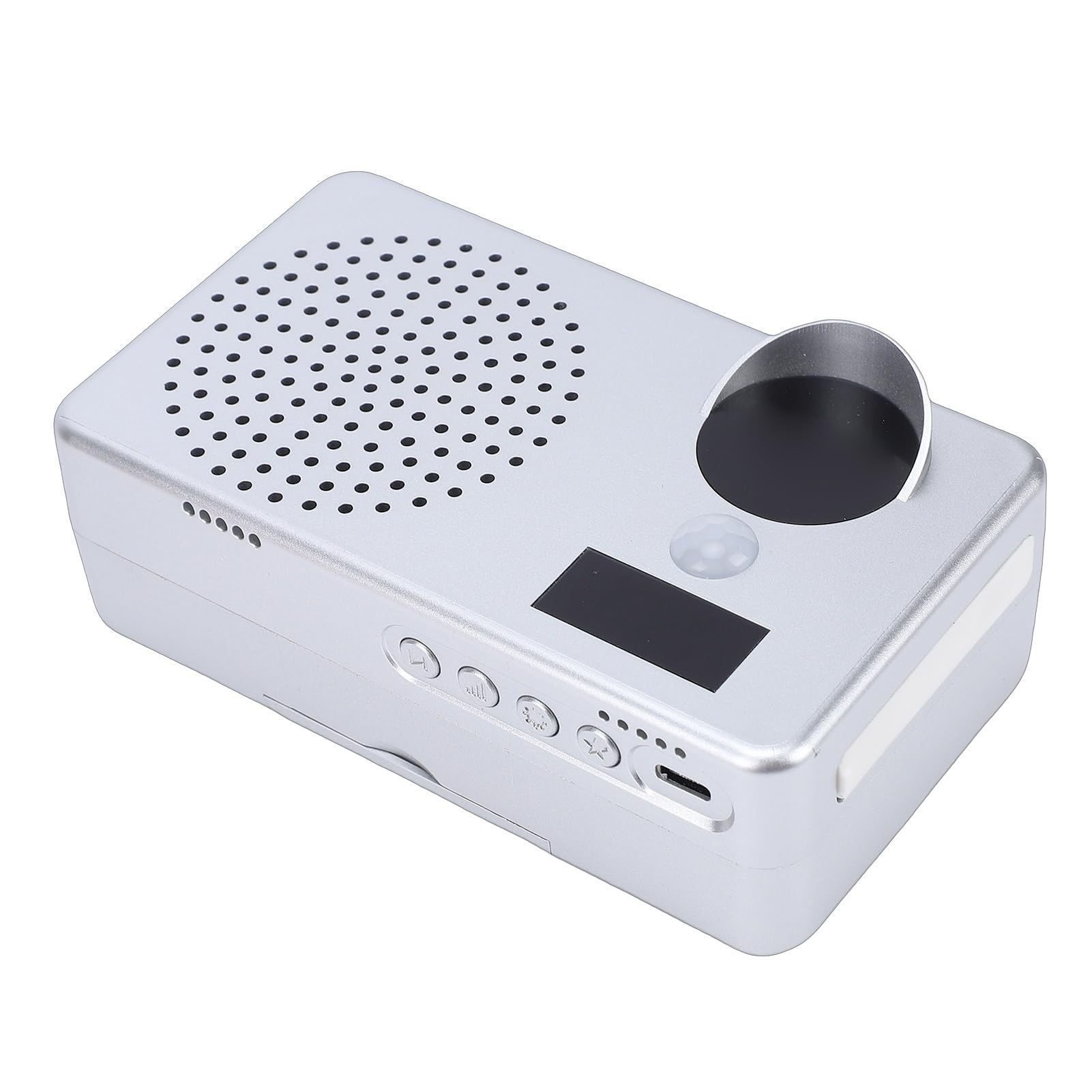 Sensor de Movimiento Apuntador de Voz Alarma Infrarroja Alimentada por Batería para Lugares Públicos Lugares Pintorescos y Muelles