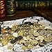 ACTIONDRAKE Metal Pirate Coins, 100 Pieces Lots of Toys Gold Coins for Board,DND Props Accessories, Treasures and Treasure chests Fantasy Dragon Coinsfor RPG Tablelap
