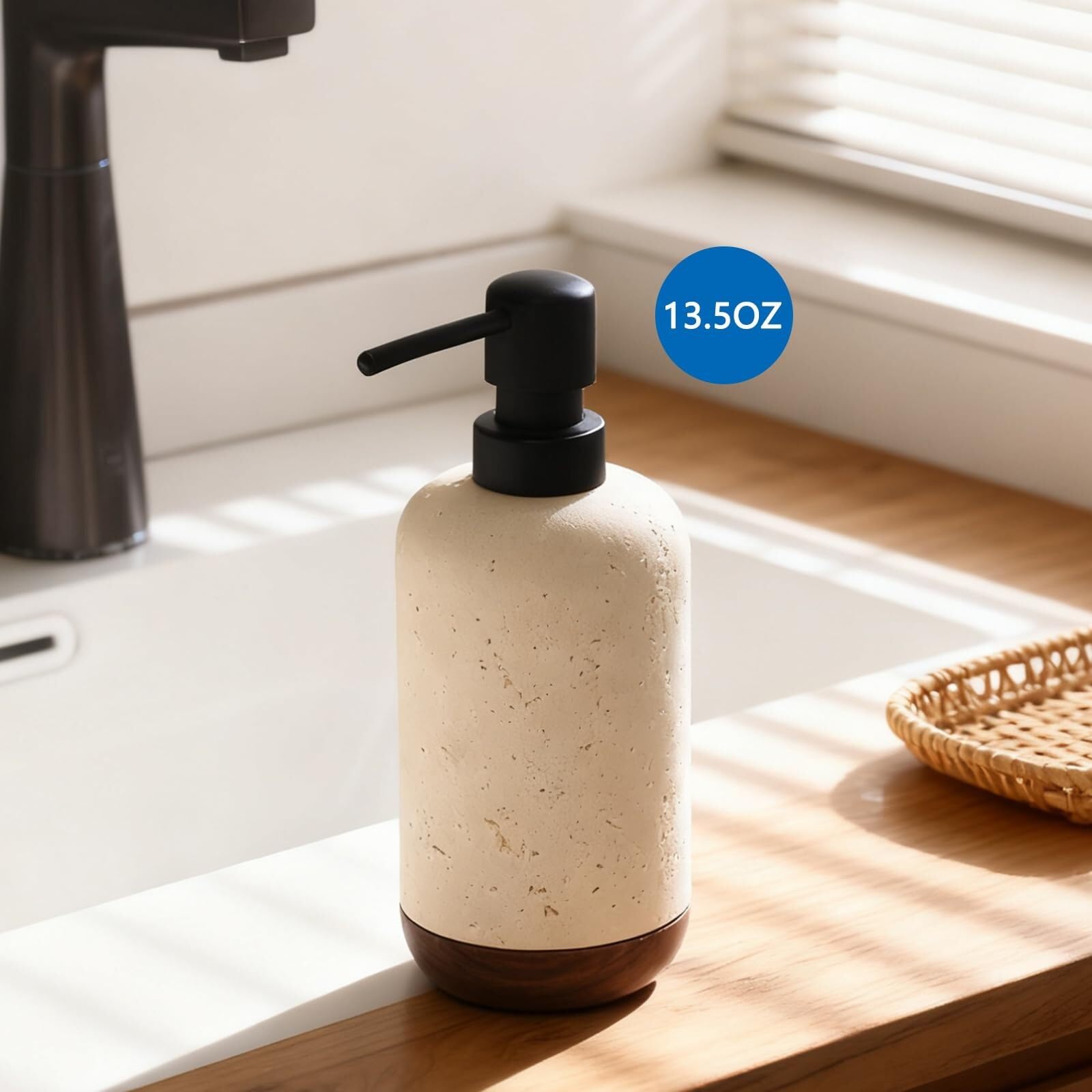 Dispenser di sapone da appoggio Bagno liquido ricaricabile adatto for cucina e controsoffitti Complementi d'arredo e accessori