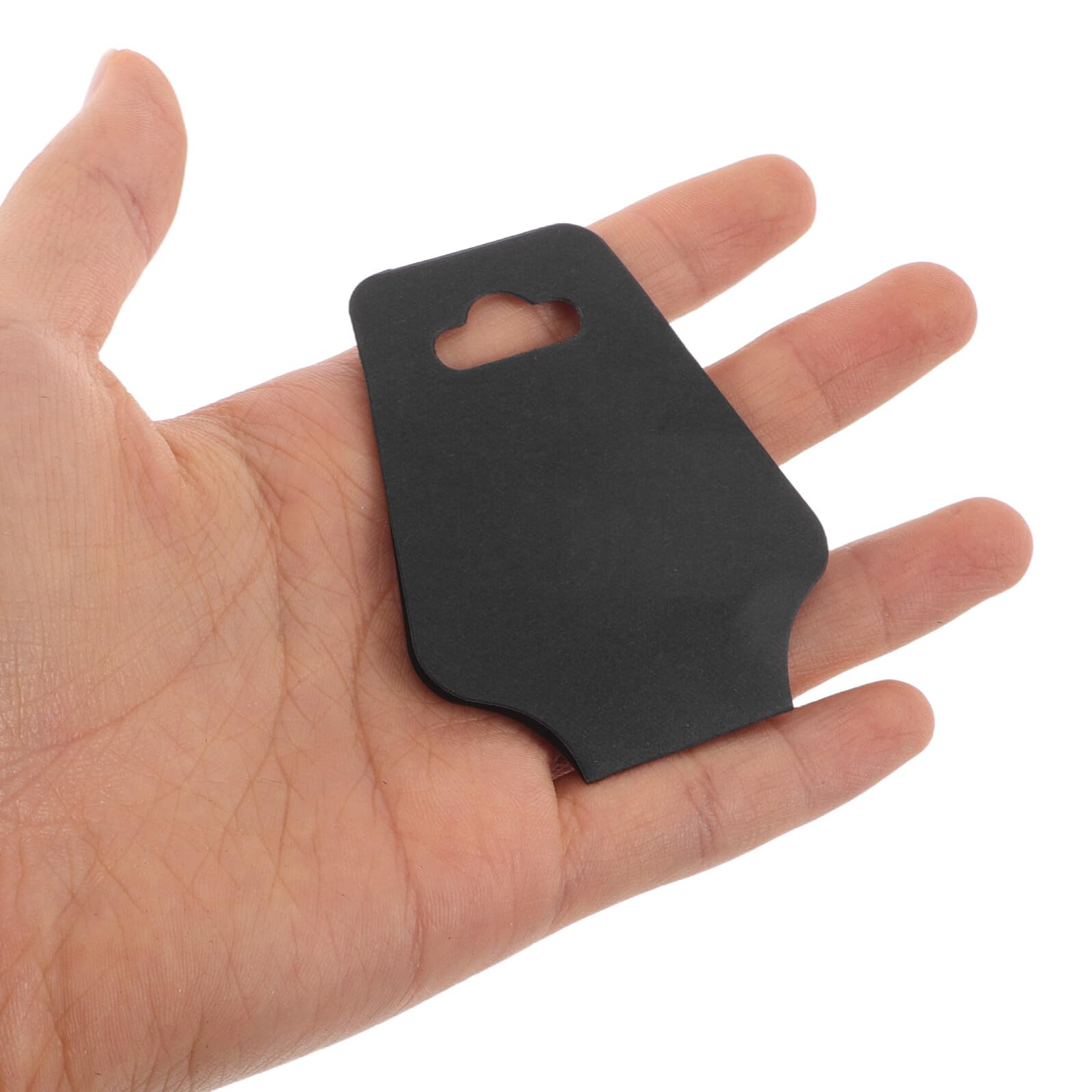 HOMSFOU Cartes de Présentation Bijoux en Papier Kraft Noir, Lot 400 Pièces