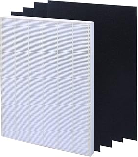 Winix Filiter A 115115 Replacement for 5300 C535 115115 WAC5300 WAC6300 5200-2 P300 6300 6300-2 & 9000 Filters (1Hepa Filter&4Carbon Pre-Filters)