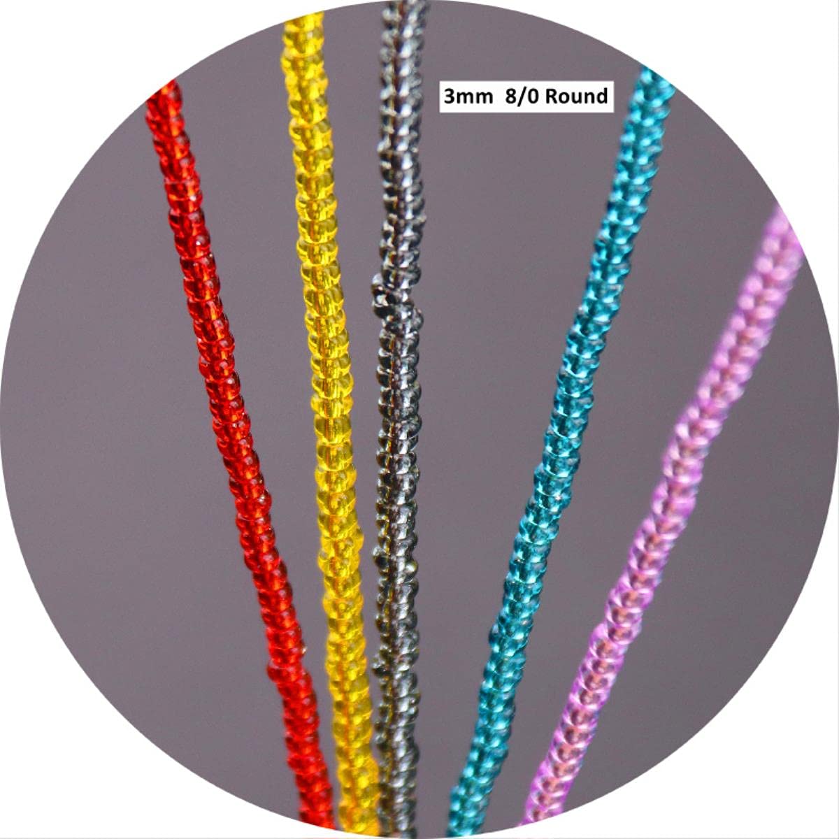 Cuentas De Semilla De Vidrio De 3mm, Color Pastel Brillante, Mezcla De