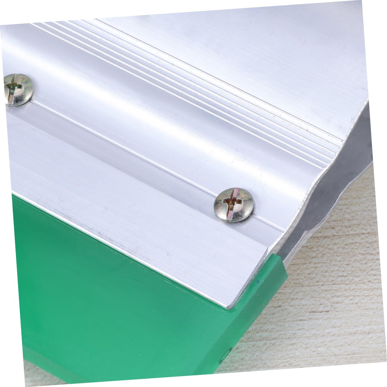 Gogogmee Rubber Printing Squeegee Tool Wear-Resistant for Silk Aluminum Handle 10cm Length Random Color